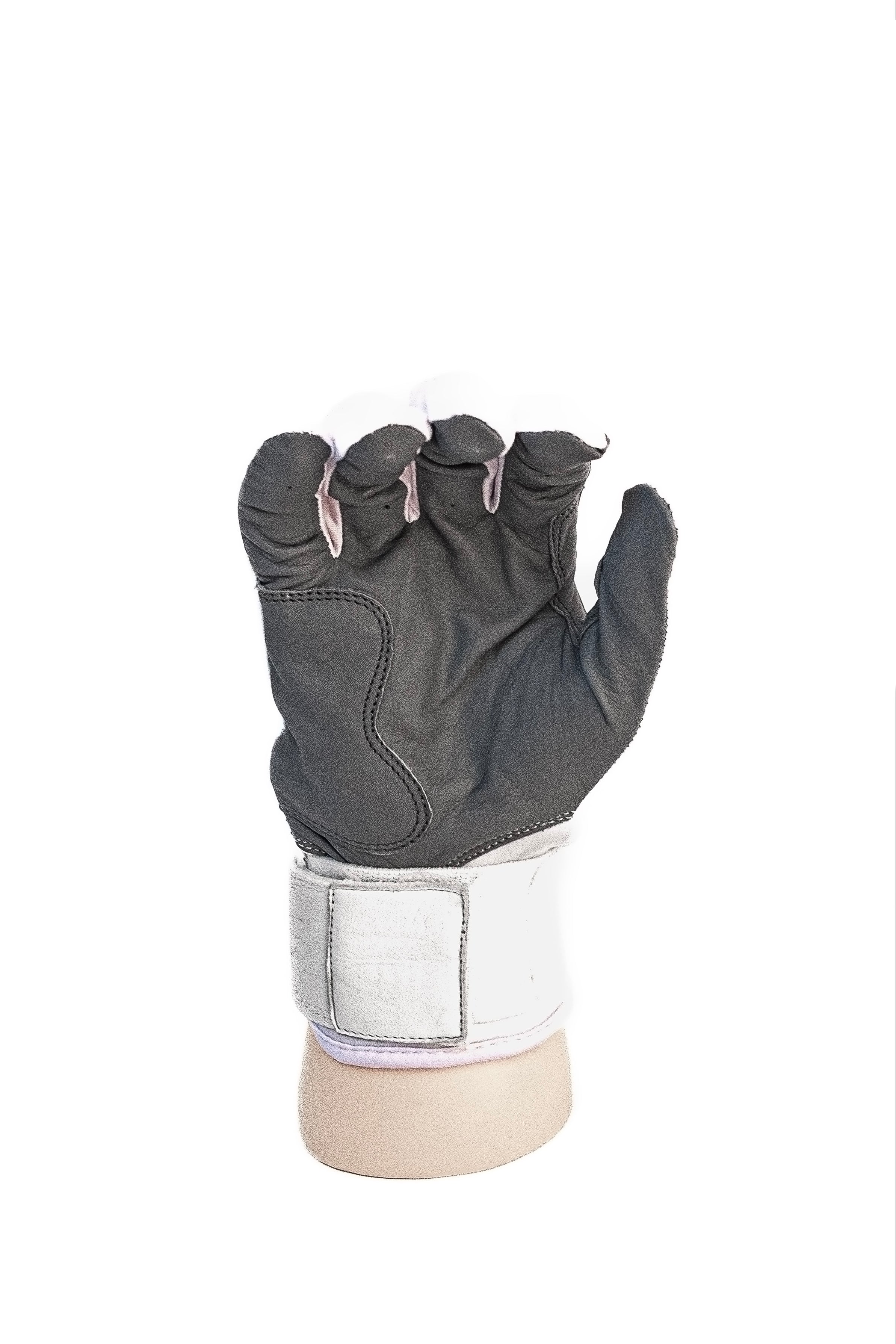 White Long cuff Batting Gloves