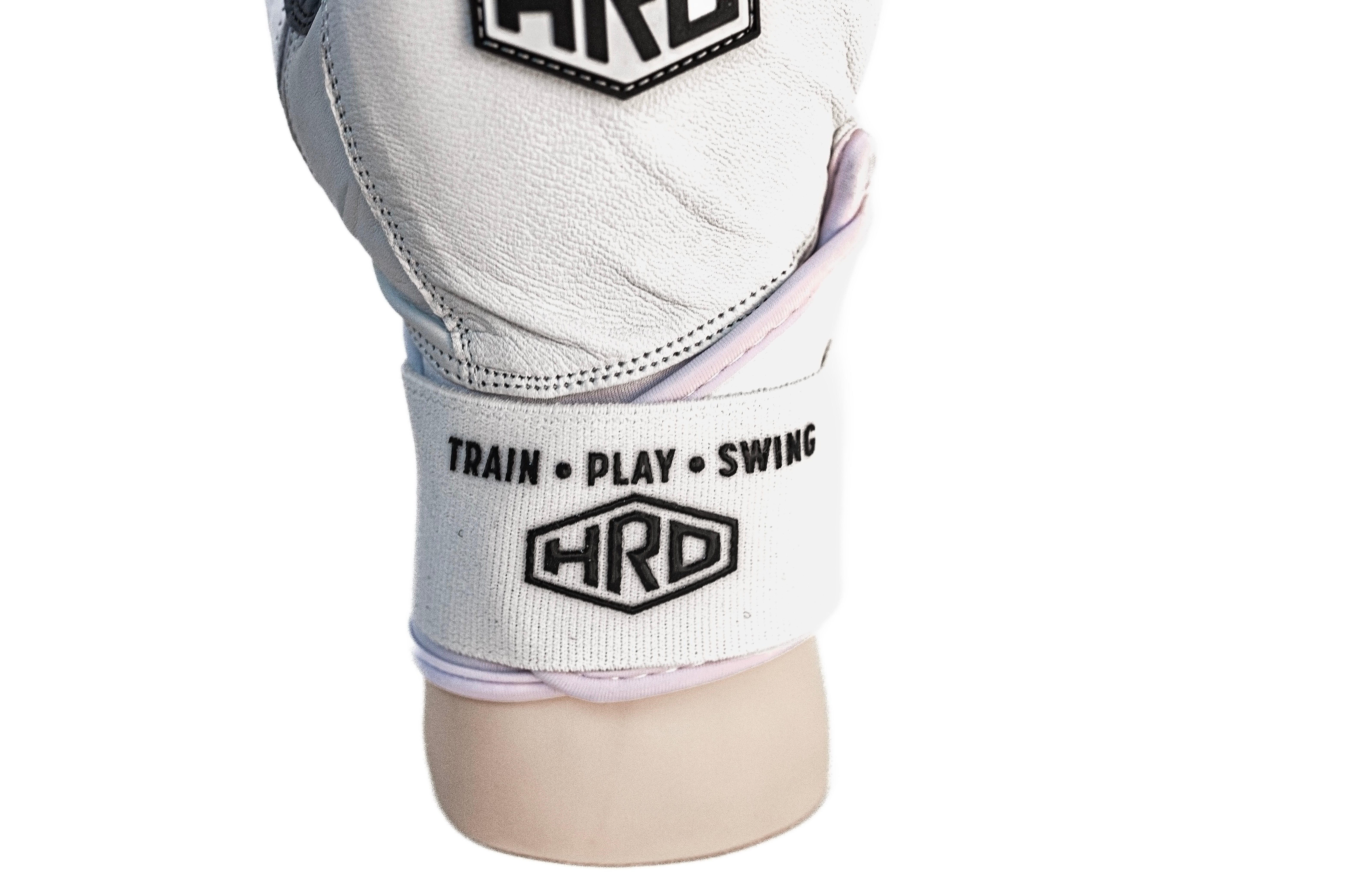 White Long cuff Batting Gloves