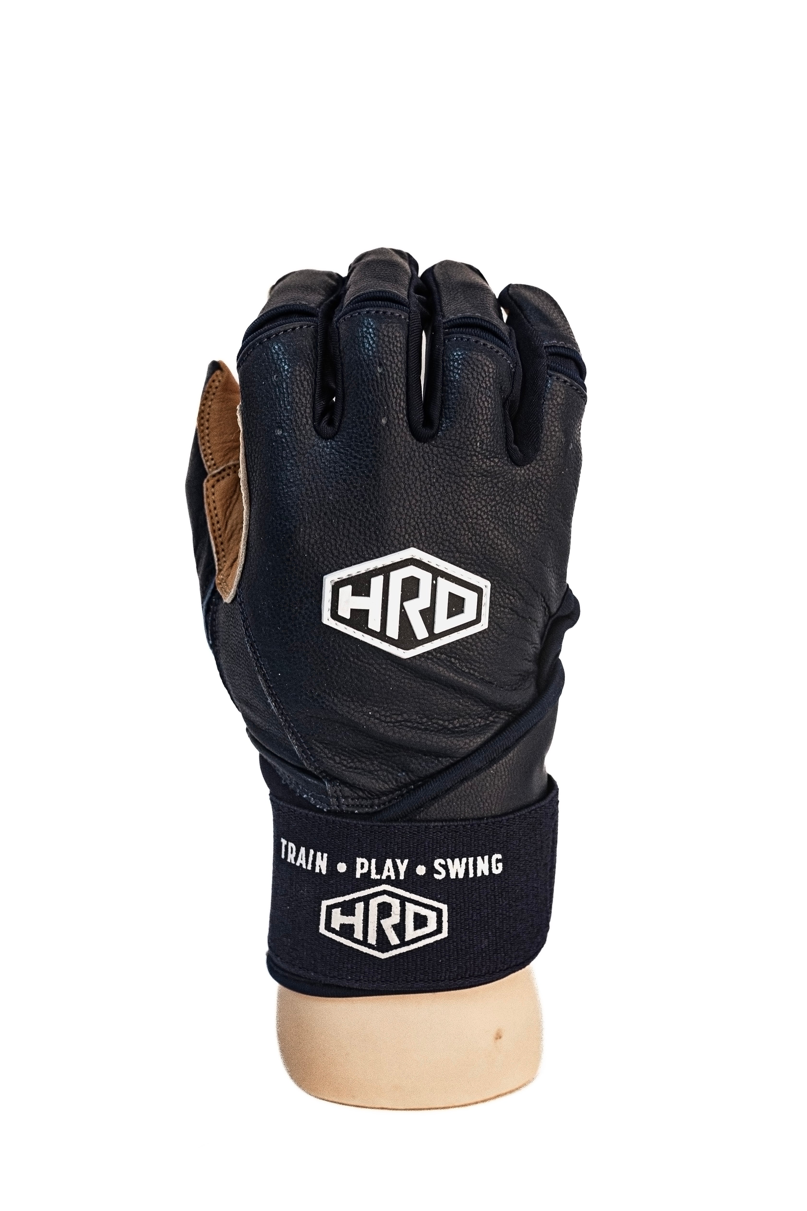 Black Long Cuff Batting Gloves