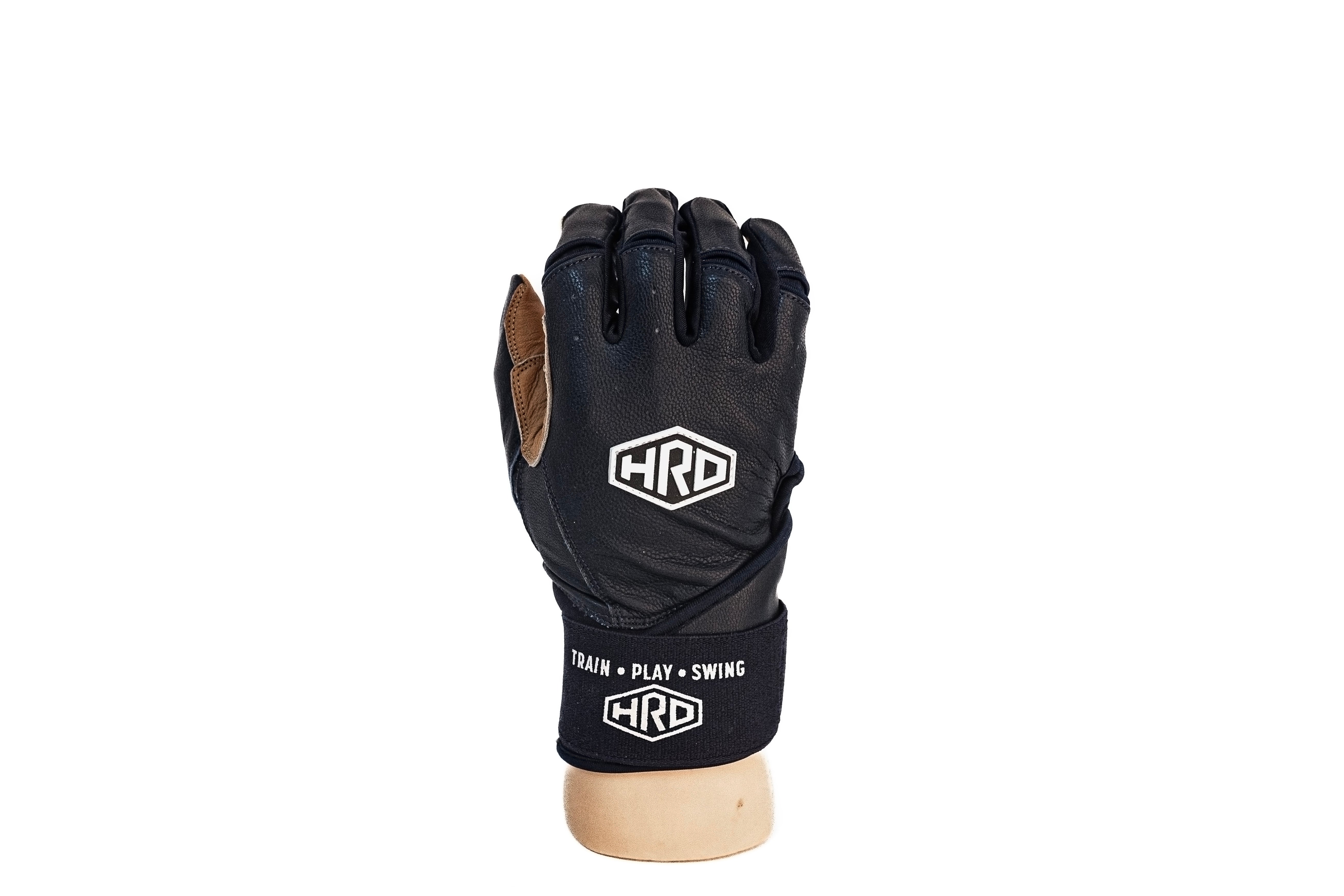 Navy Long Cuff Batting Gloves