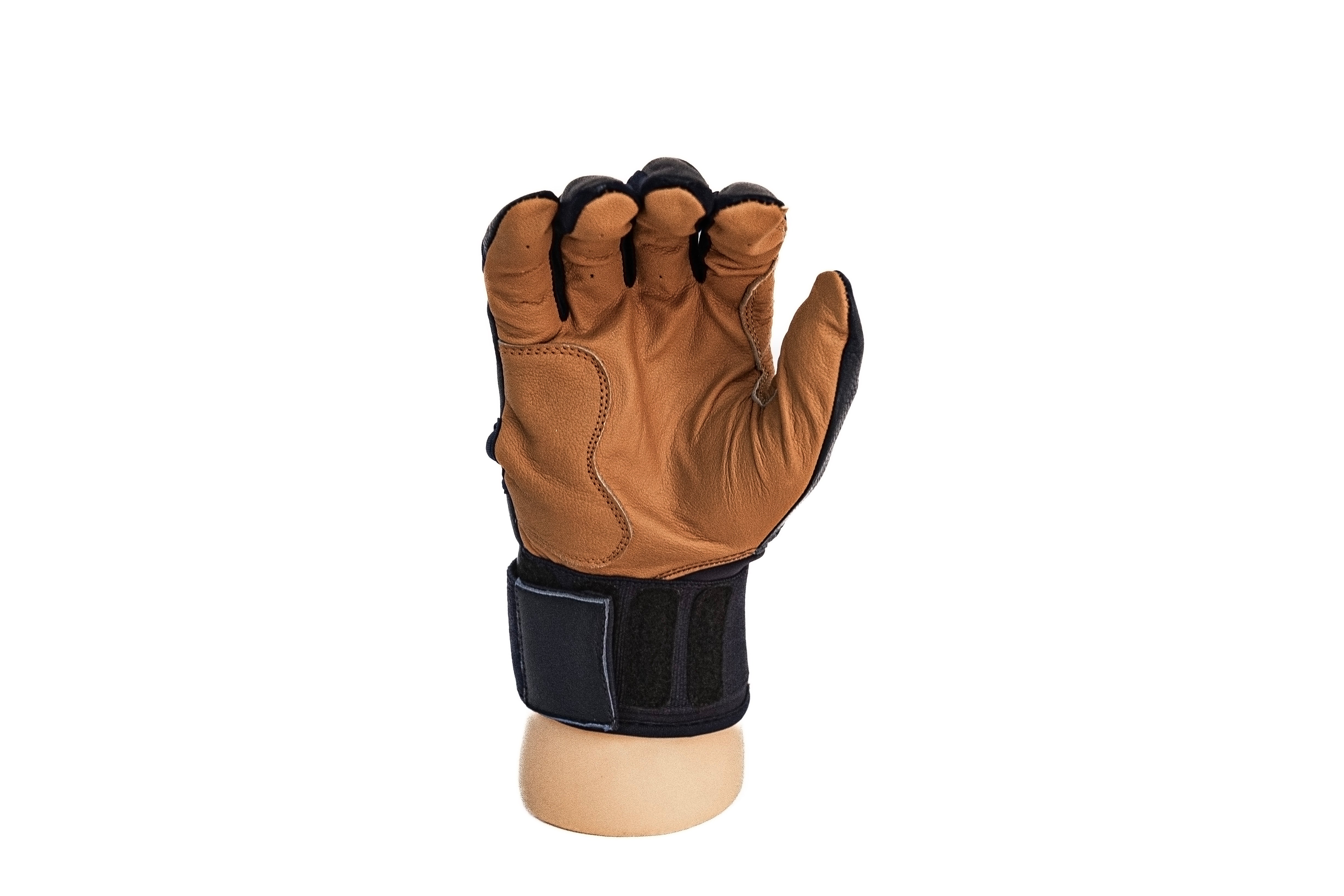 Navy Long Cuff Batting Gloves