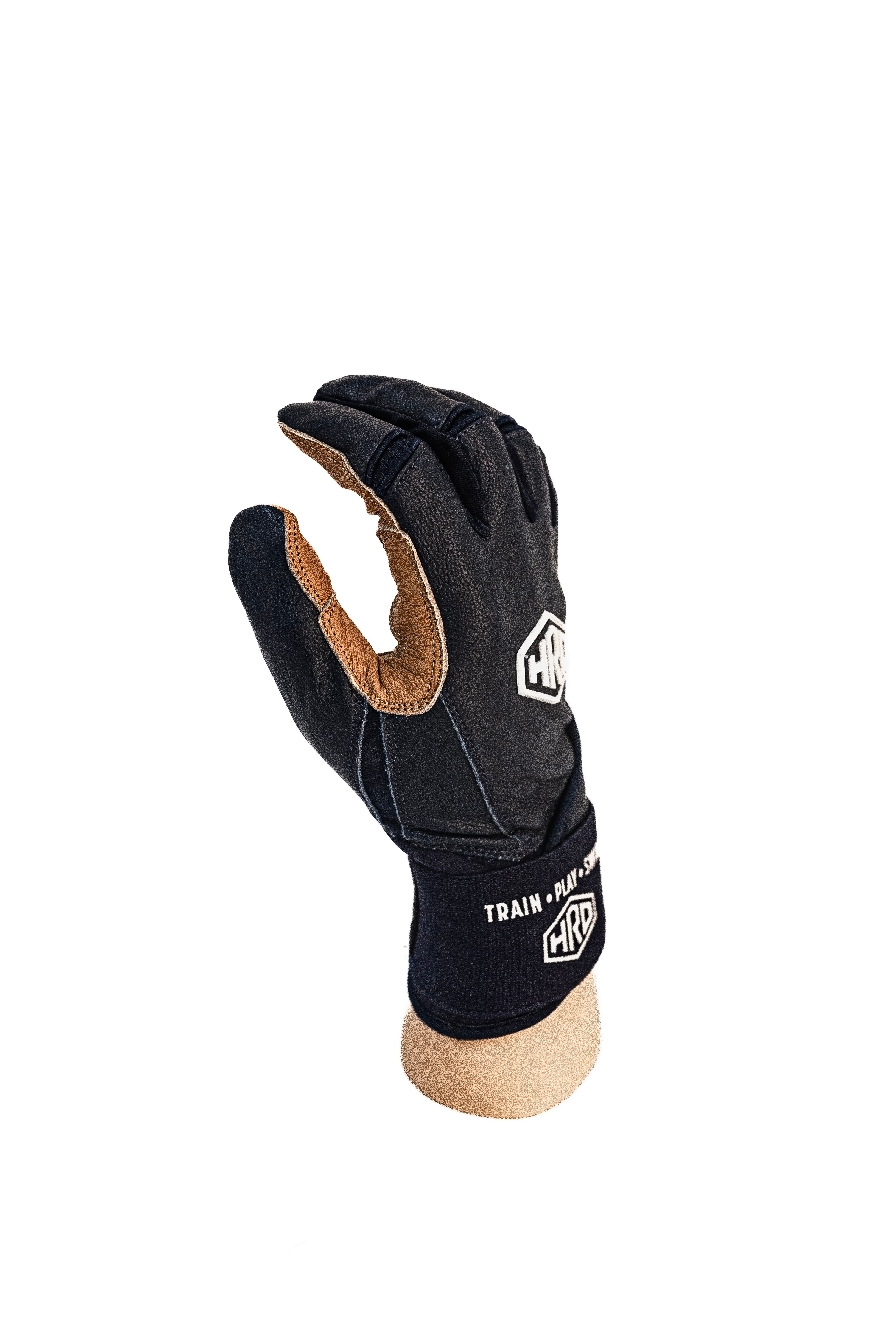 Navy Long Cuff Batting Gloves