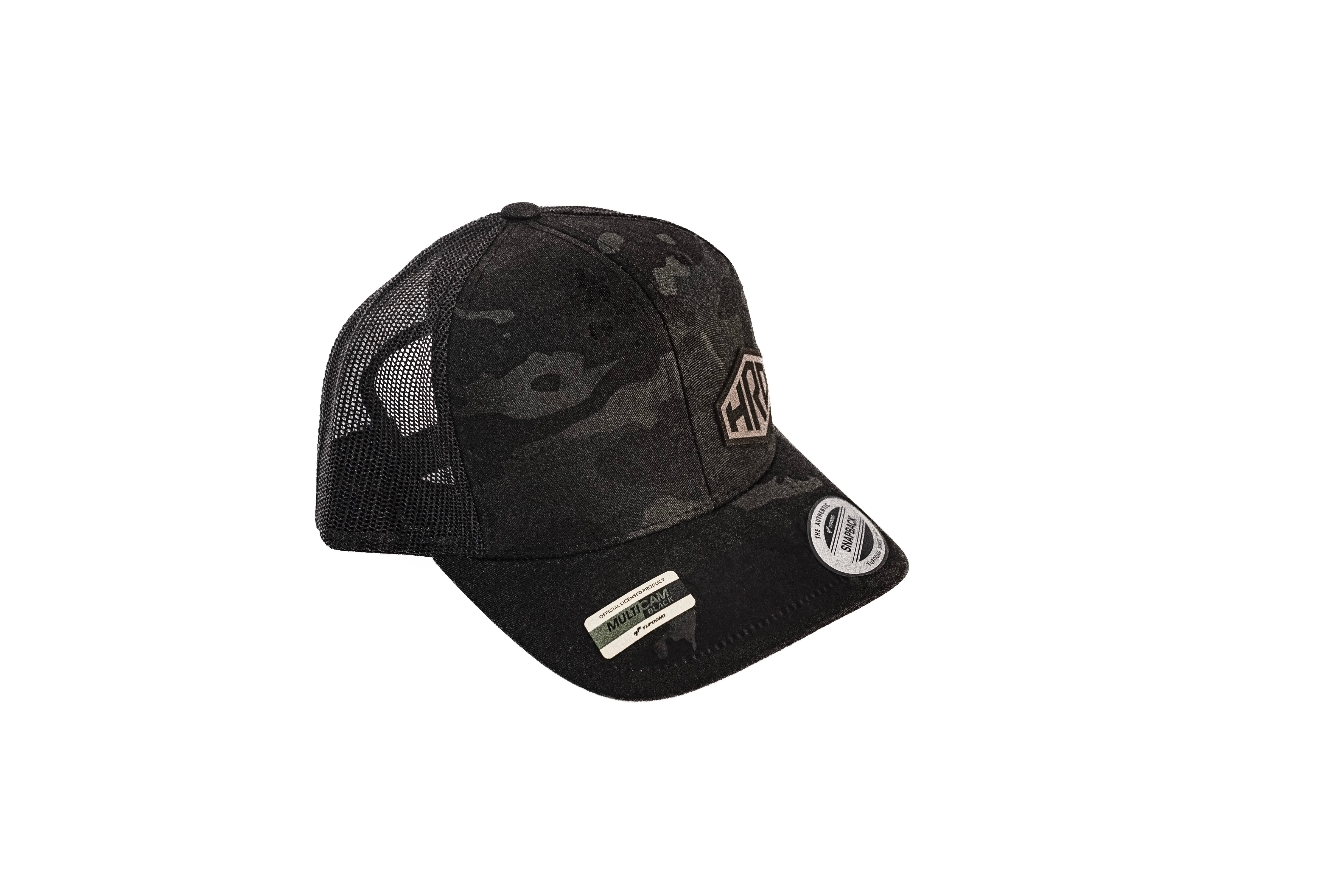 HRD Leather Patch Camo Trucker Hat