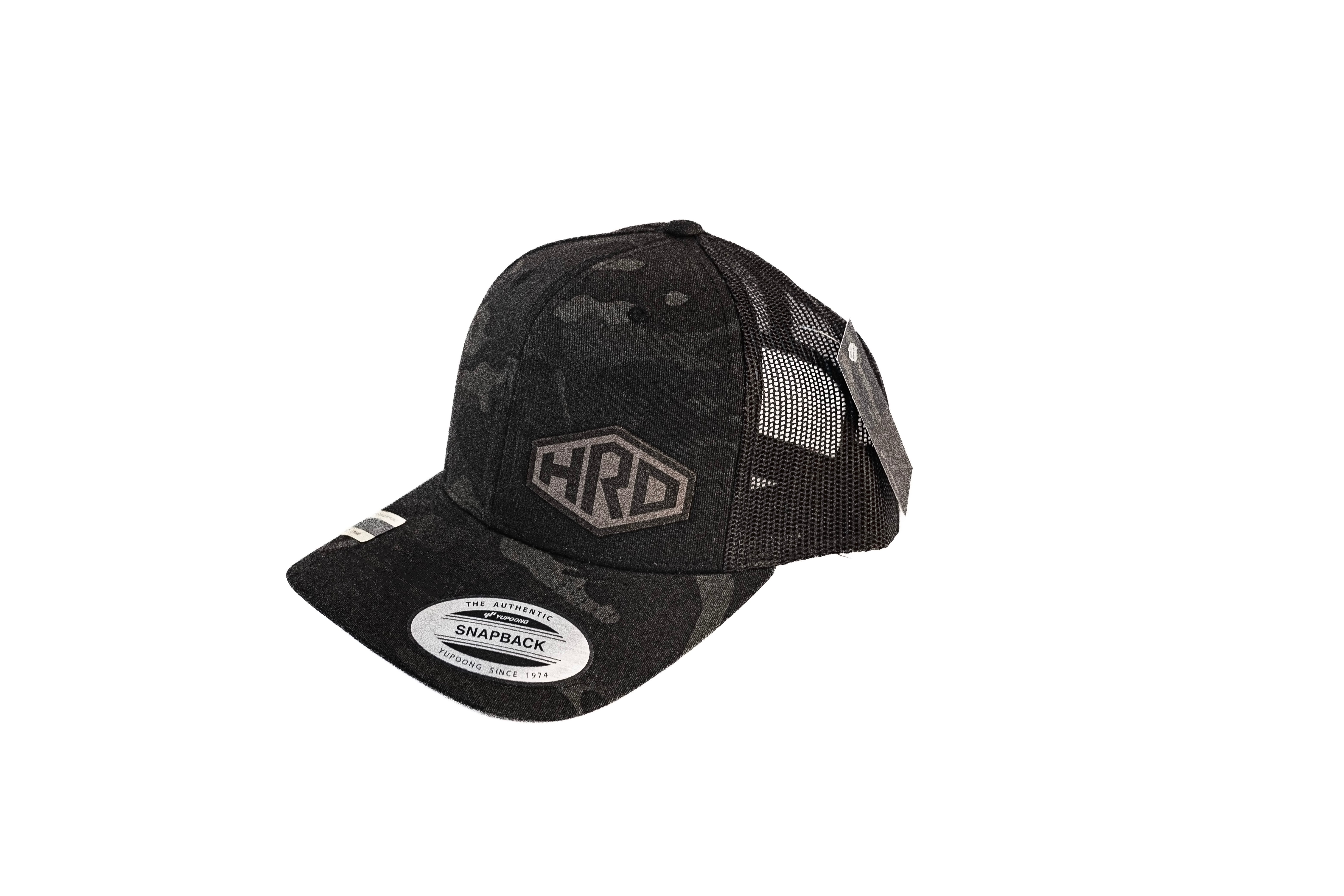 HRD Leather Patch Camo Trucker Hat