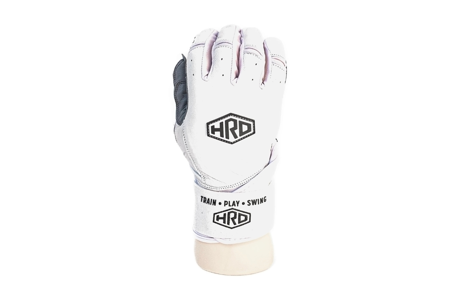 White Long cuff Batting Gloves